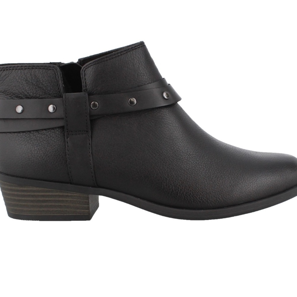 Clarks Addiy Zoie Women’s Size 9,5 Black Leather Ankle Boots